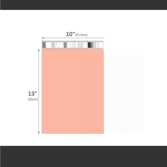 25ct 10x13’ Designer PolyMailers ~BONUS! Free Thank You Stickers 🍑🆕🍑 - Picture 4 of 8